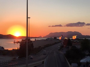 Solen går ned over Sardinia for denne gang. I morgen venter Korsika. 