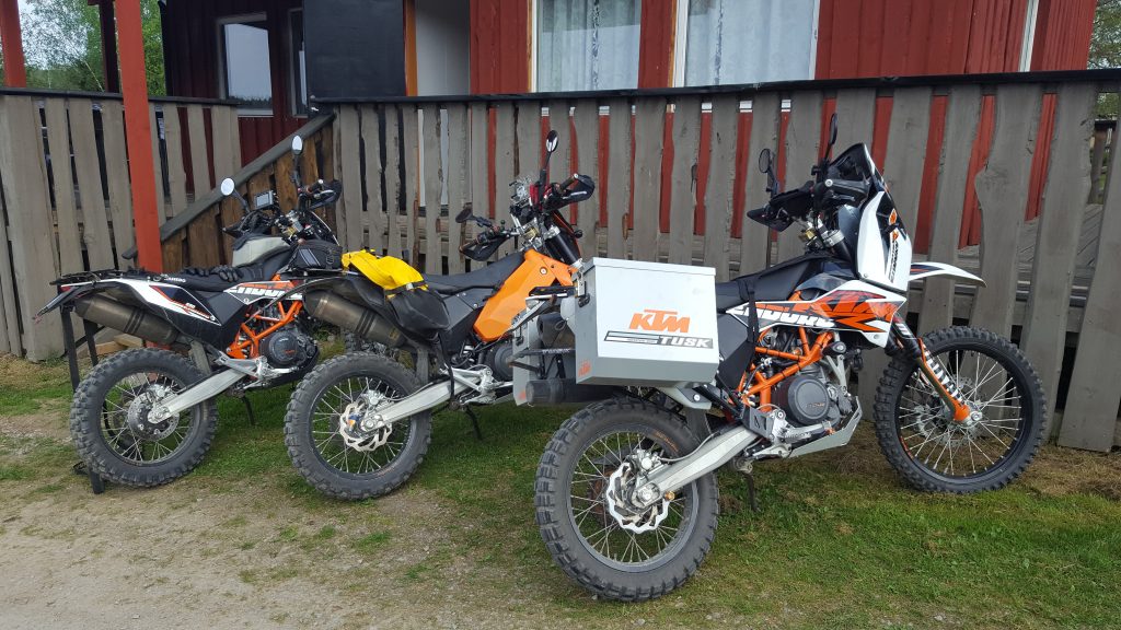 3 stk. ulike varianter av KTM 690 Enduro R